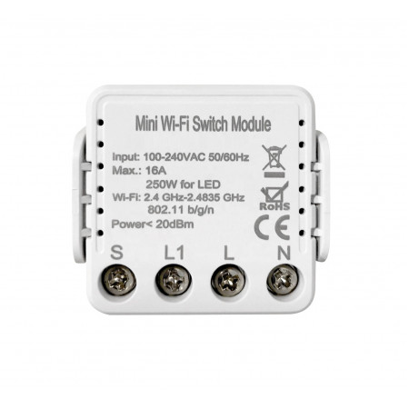 Умный Wi-Fi микромодуль реле одноканальное Ya-S06-mini